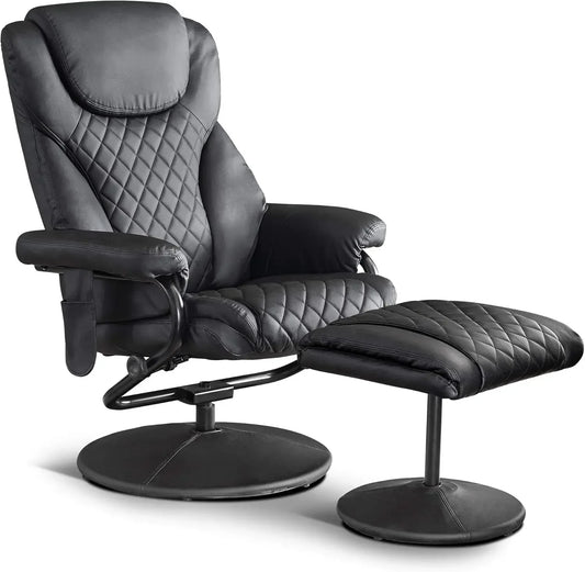 Ascenda Swivel Recliner Black