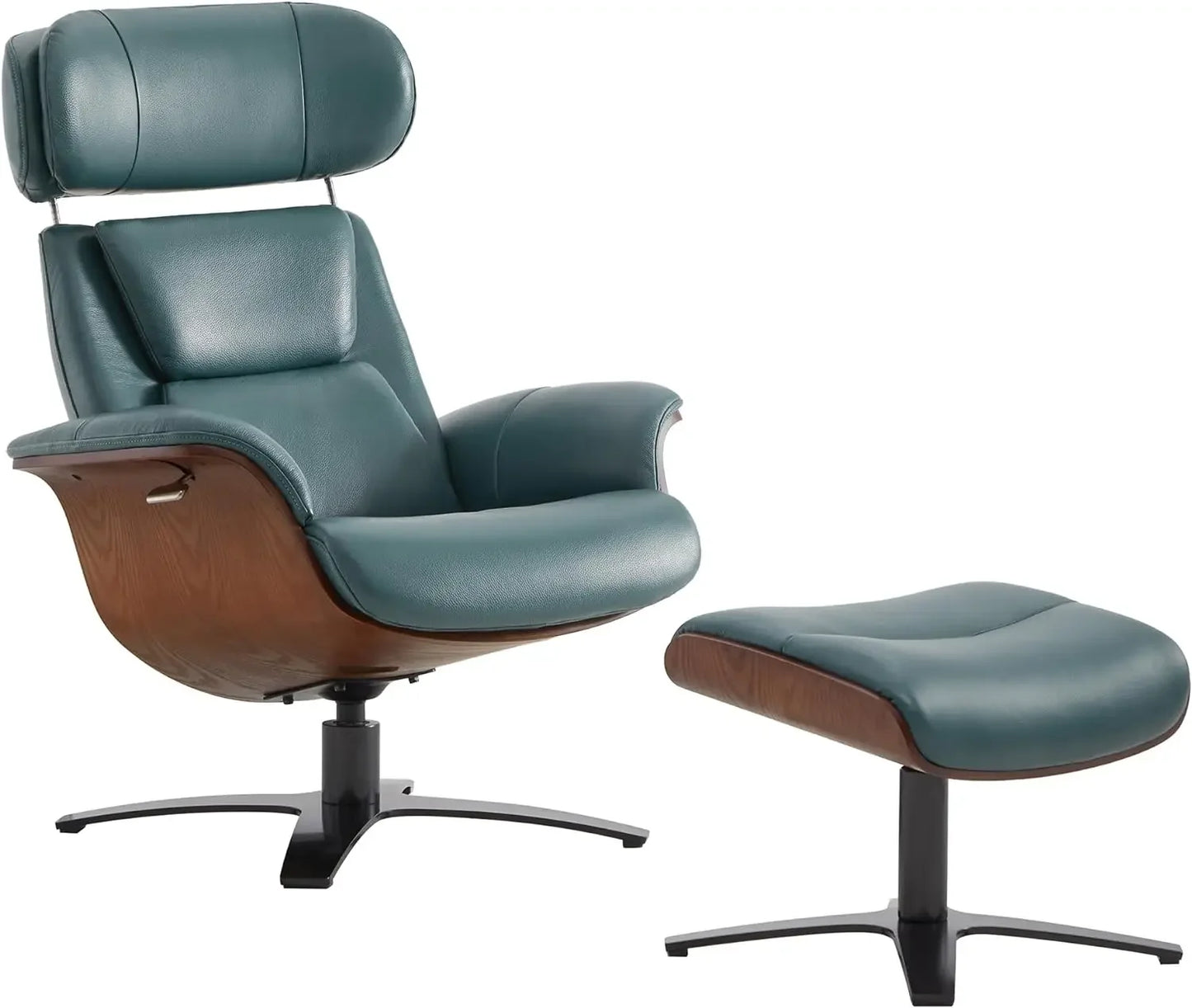 Cotyfly Ergonomic Swivel Recliner Teal