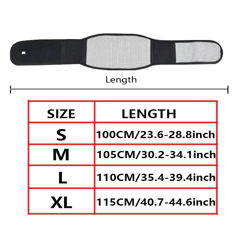 Heating Back Belt Size