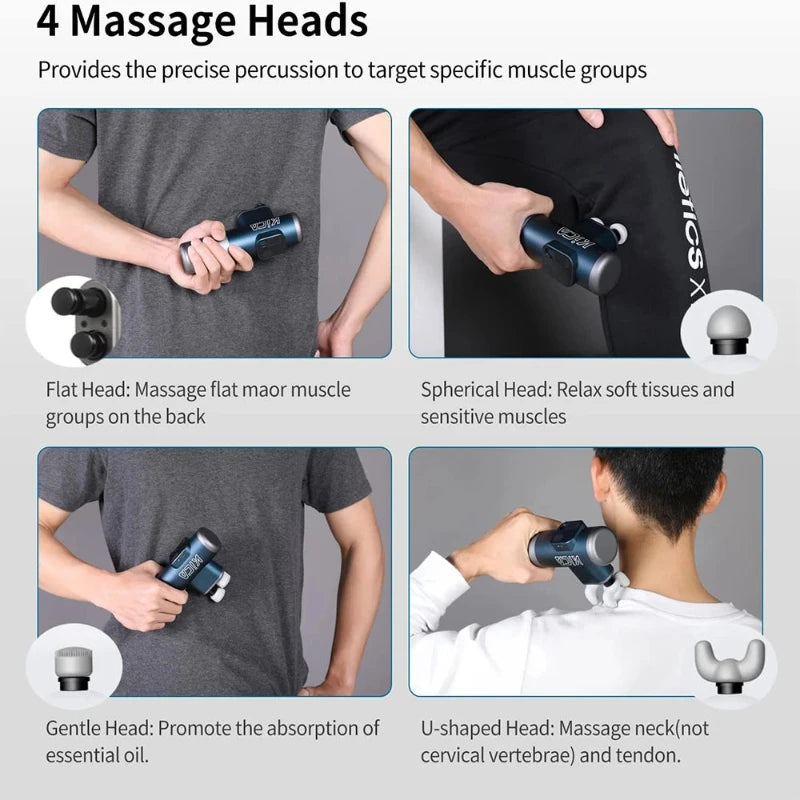 KICA 3 Double Head Massage Gun Heads