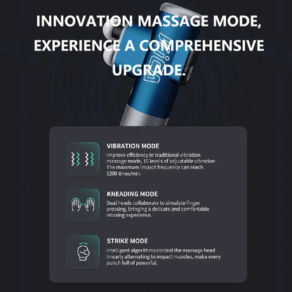 KICA 3 Double Head Massage Gun modes