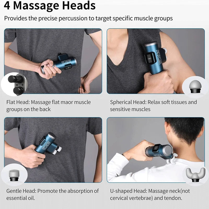 KiCA Pro Double-Head Massage Gun Heads