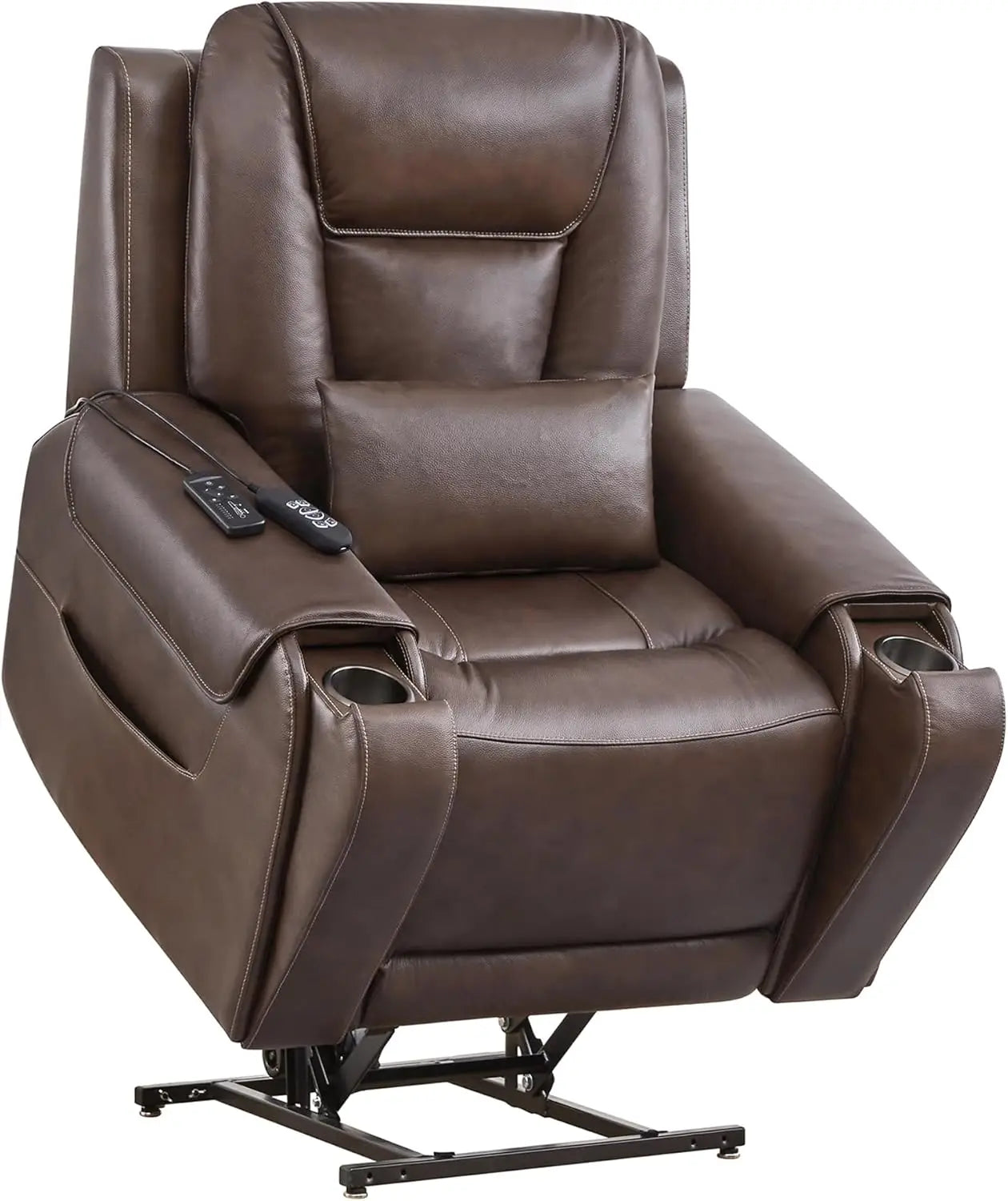 LeatherLift Recliner Dark Brown