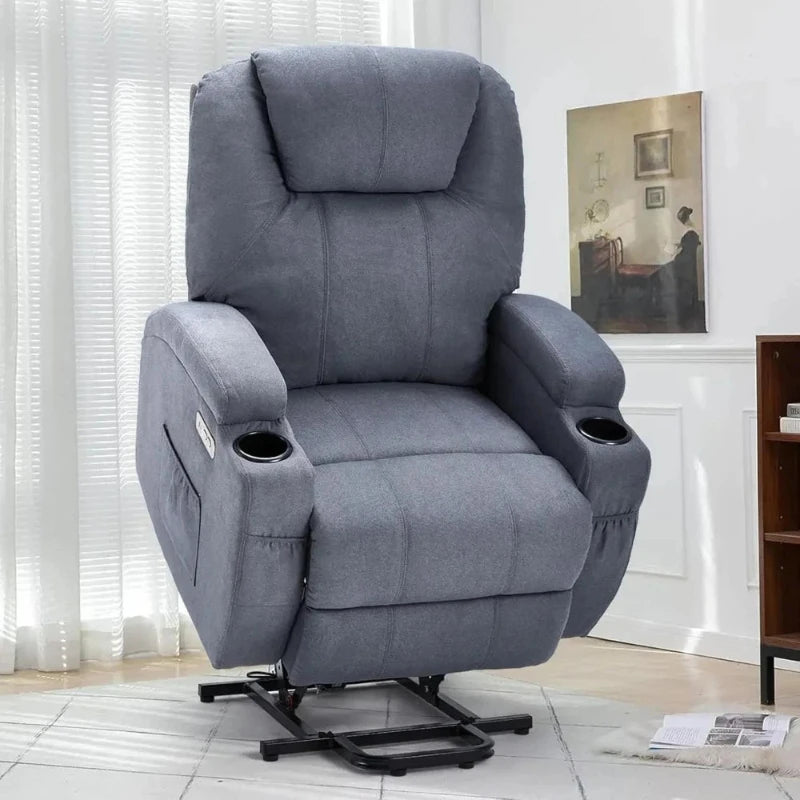 Uplift Comfort Recliner Blue Gray