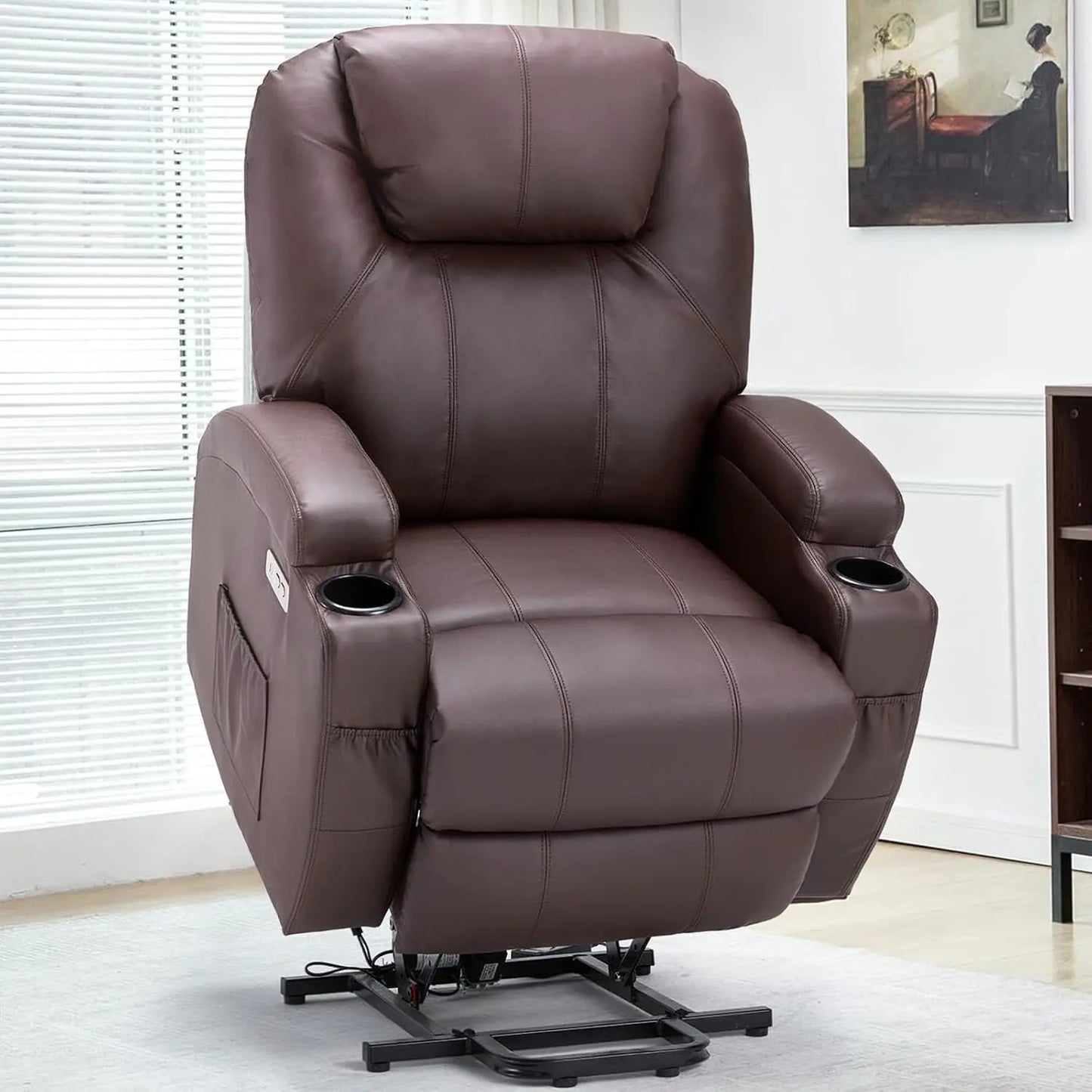 Uplift Comfort Recliner Brown